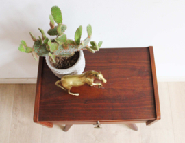 Houten vintage nachtkastje - Louis Van Teeffelen voor Webe? Retro ladekastje