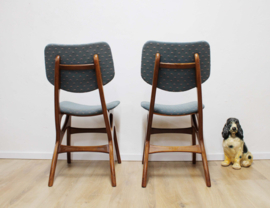 Set van 2 vintage design stoelen, Pynock. Mid Century retro stoel