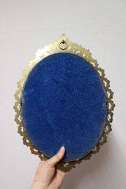 Vintage spiegel in barok lijst. Hollywood Regency wandspiegeltje