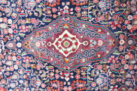Kleurrijk vintage tapijt - Djosan. Handgeknoopt Oosters kleed.