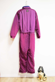 Paars vintage skipak Allsport - maat 54. Retro winter onesie / après-ski / klunen