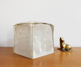 Retro design lamp, Iviken - IKEA. Glazen vintage lamp - ijsblokje / Ice Cube