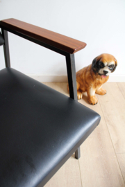 Zwarte vintage fauteuil. A3 lounge chair - Gebr. Van der Stroom voor Avanti?