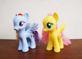Set grote My Little Pony's. G 4 -  Fluttershy en Rainbow Dash.
