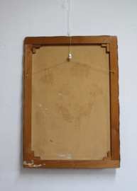 Groot expressief bloemstilleven zonder lijst. Origineel  schilderij op doek