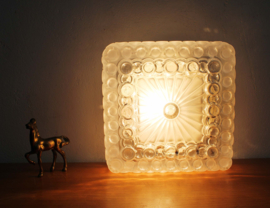 Art Deco stijl plafond / wand lamp. Vintage plafonnière van dik glas, Leuchten?