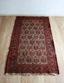 Uniek handgemaakt Oosters vloerkleed. Vintage Boho tapijt / kleed