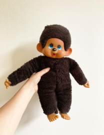 Grote vintage Monchhichi aap.  Originele retro XXL Monchichi knuffel, 45 cm.