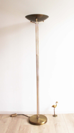 Goud/brons kleurige Hollywood Regency vloerlamp - La Relco. Italiaanse vintage design lamp.