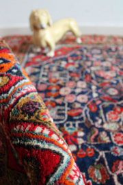 Kleurrijk vintage tapijt - Djosan. Handgeknoopt Oosters kleed.