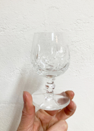 Set van 6 kristallen port / likeur glazen. Prachtige vintage glaasjes