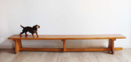 Te gekke vintage gymbank. Houten retro turn bank
