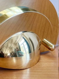 Goud kleurige messing wandlamp, Kappa - Dijkstra? Vintage Hollywood Regency lampje