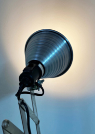 Industriële retro schaarlamp / harmonicalamp- Jaren ‘90. Metalen vintage lamp