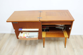Vintage Pfaff 260 naaimachine in kast. Mid Century retro kastje - Aristo.