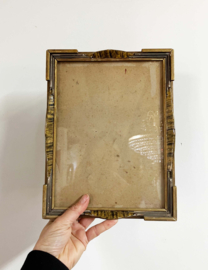 Houten vintage fotolijst in Art Deco stijl. Klassieke lijst