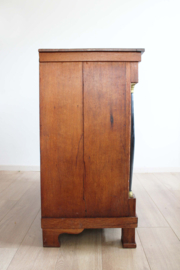 Antieke houten (eiken?)  ladekast. Empire stijl vintage kast / commode