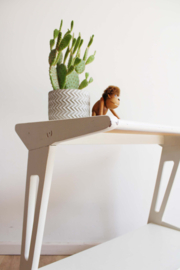 Houten vintage trolley, Webe?  Retro design bijzettafel /side table/ TV-cart