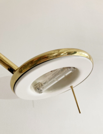Goudkleurige vintage booglamp . Retro design halogeen lamp - Steinhauer