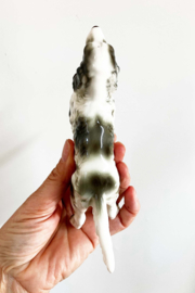 Vintage beeldje - Engelse Setter of een Spaniel? Keramieken retro honden beeld