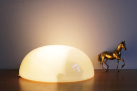 Grote vintage plafondlamp - Gispen? Glazen retro design lamp / plafonnière