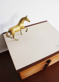 Vintage besteklade van Gero. Oud retro ladekastje/ retro organizer / bestekcasette
