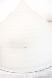 Witte vintage plafondlamp / plafonnière - T9317 - Ikea. Retro design lamp in Memphis stijl.