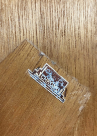 Zilverkleurige vintage fotolijst met licht bollend glas - Chromo