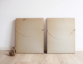 Set vintagen prenten van Hermann von Kaulbach. Twee 'schilderijen' in lijst