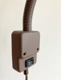 Bruin retro wandlampje. Vintage lamp
