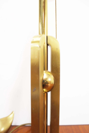 Hollywood Regency messing tafellamp. Vintage lamp, Peill en Putzler?