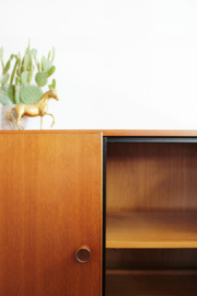 Houten vintage Omnia dressoir. Retro design kast, jaren 80