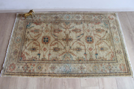 Handgemaakt vintage tapijt met bloemen, Ziegler? Oosters vloerkleed