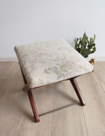 Verstelbare vintage voetenbank -  Gimson & Slater? Retro hocker, jaren 60.