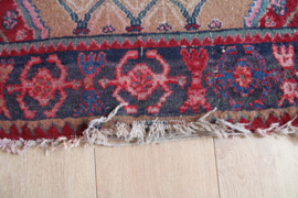 Handgemaakt Oosters vintage tapijt. Handgeknoopt Perzisch kleed.