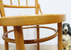 Houten vintage stoeltje, Thonet stijl. Boho brocante cafe stoel, Ligna?