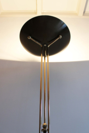 Goud/brons kleurige Hollywood Regency vloerlamp - La Relco. Italiaanse vintage design lamp.