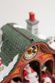 Lemax Kerstdorp Santa's Workshop - met verlichting, geluid en beweging. In originele doos