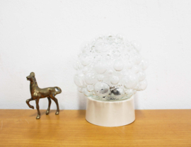 Vintage plafonnière van bubbelglas, Helena Tynell - Glashütte Limburg? Retro plafonnière / Thabur lamp