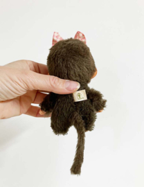 Set van 2 vintage knuffel aapjes. Retro Sekiguchi / Monchichi monkey - meisjes en jongen