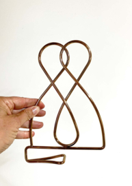 Goudkleurige boekensteun - Ikea Spajl. Retro bookend - goud