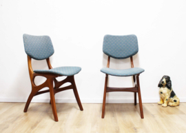 Set van 2 vintage design stoelen, Pynock. Mid Century retro stoel