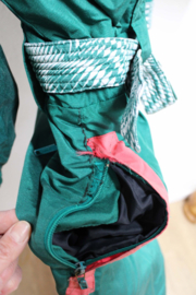 Groen vintage Anzoni skipak maat 52.  Retro winter onesie / après-ski / klunen