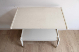 Houten vintage trolley, Webe?  Retro design bijzettafel /side table/ TV-cart