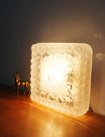 Art Deco stijl plafond / wand lamp. Vintage plafonnière van dik glas, Leuchten?