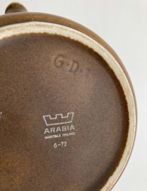 Vintage Arabia wätrsila theepot. Scandinavisch retro aardewerk theepotje