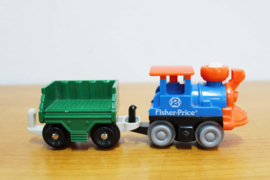 Vintage Fisher-Price speelgoedtrein. Retro trein met wagon - Geo Track