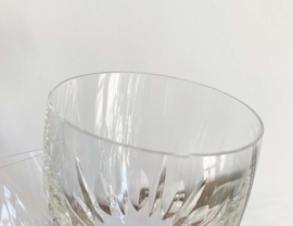 Set van 4 kristallen vintage wijnglazen.