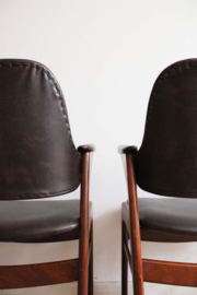 Set vintage design stoelen, Pynock - Wierden. Mid Century retro stoel, 2 x