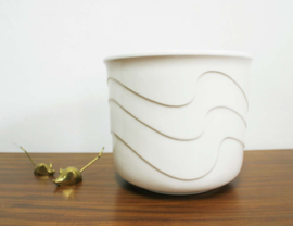 Keramieken vintage bloempot, West - Germany. Duitse retro pot